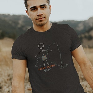 Funny Mens New York T-Shirt, NY New York Gifts for Men - Mens New York Guy Shirt - Boys New York Tee
