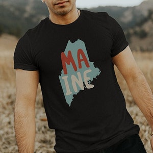 Maine USA Unisex T-Shirt - ME State of Maine Souvenir Shirt - Maine Tee
