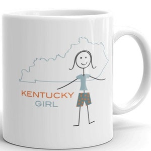 Funny Womens Kentucky Coffee Mug - Kentucky Girl Coffee Cup - Kentucky Gift - Girl Kentucky Mug - Women Kentucky Cup