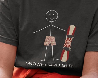 T-Shirt Uomo Generisch – Evolution Sportivo Su Snowboard – 100% Cotone, Girocollo, Taglie Dalla XS Alla 5XL - 3
