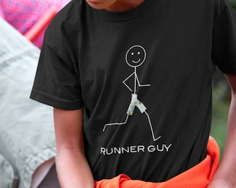 Youth Funny Boys Running T-Shirt, Boys Jogger Runner Gift - Running Gift - Kids Runner Shirt - Boy Runner Tee - Runner Shirt