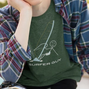 Youth Funny Boys Windsurfing T-Shirt, Boy Windsurfer Gift - Windsurfing Gift - Kids Windsurfing Shirt - Boy Windsurfer Tee