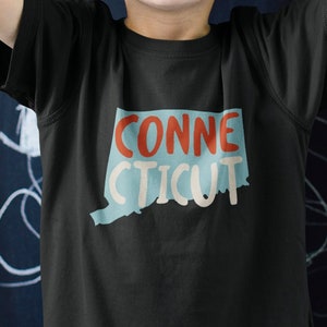 Youth Connecticut USA Shirt - CT State of Connecticut Souvenir T-Shirt - Kids Connecticut Tee