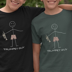 Youth Funny Boys Trumpet T-Shirt, Boy Music Gifts - Boy Trumpet Gift - Trumpet Player Gift - Kids Trumpet Shirt - Boys Trumpet Tee