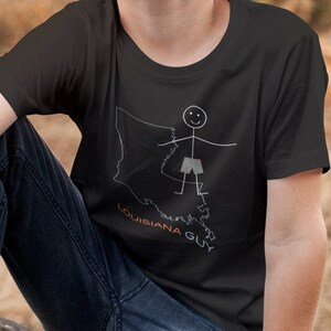 Youth Funny Boys Louisiana T-Shirt, LA Boys Louisiana Gifts - Kid Boys Louisiana Shirt - Boys Louisiana Guy Tee