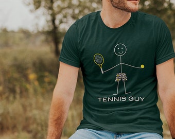 Camiseta de tenis divertida para hombres, regalos de tenistas para niños - Ropa de tenis para hombres - Regalos de tenis