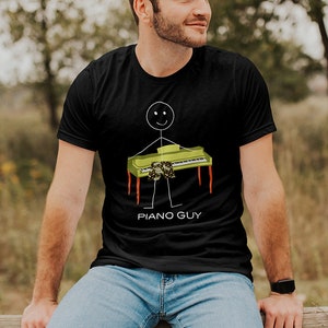 Funny Mens Piano T-Shirt, Boy Music Gifts - Boys Piano Shirt - Piano Gift - Keyboard - Piano Player Gift - Mens Piano Tee