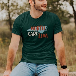 North Carolina USA Unisex T-Shirt - NC State of North Carolina Souvenir Shirt - North Carolina Tee