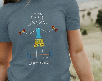 Funny Womens Weightlifting Unisex T-Shirt, Girl Weight Lifter Gift - Weightlifting Gift - Womens Weightlifting Shirt - Weightlifter Tee