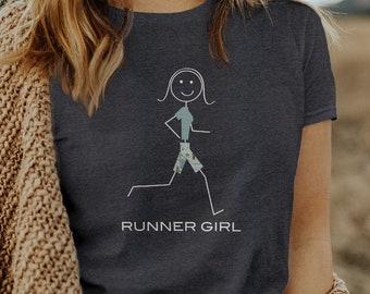 Women's Funny Running T-Shirt, Girl Jogger Shirt - Runner Gift - Running Gift - Runner Shirt - Runner Tee - Running Tee