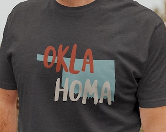 Oklahoma USA Unisex T-Shirt - OK State of Oklahoma Souvenir Unisex Shirt - Oklahoma Tee