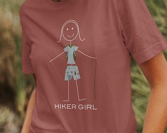 Funny Womens Hiking Unisex T-Shirt, Girl Hiker Gift - Hiker Shirt - Women Hiking Tee - Hiking Gift