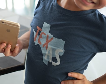 Youth Texas USA Unisex T-Shirt - TX State of Texas Souvenir Shirt - Kids Texas Tee - Youth Texas Shirt
