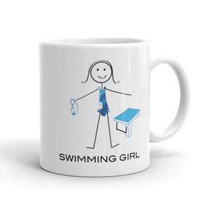Funny Swimming Mug Women, Swimmer Gifts Girls - Swimming Coffee Cup - Swimming Coffee Mug