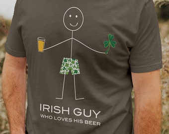 Funny Boys St Patricks Day T-Shirt, Irish Girl Gift - St Paddys Day Gift - Funny Mens St Paddys Day Shirt - Drinking Tee