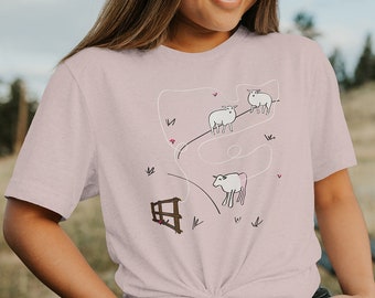 Funny Sheep Yarn Unisex T-Shirt, Knitting Gifts - Funny Knitting Shirt - Knitter Gifts
