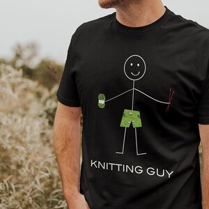 Funny Knitting T-Shirt for Men, Knitter Gifts for Boys - Mens Knitting Gifts - Knitter Shirt