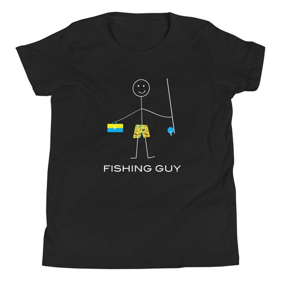 Youth Funny Fishing T-shirt for Boys, Fishermen Gifts for Boys