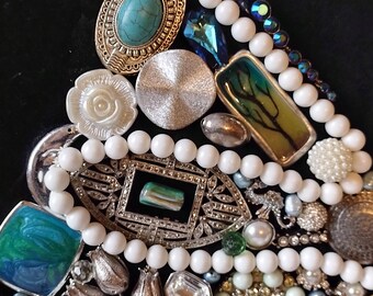 vintage jewelryえす Jewelry Christmas Tree - Costume Jewelry Art - Vintage Jewelry