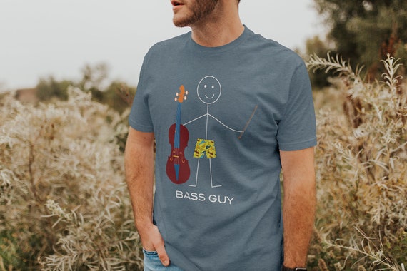 Funny Mens Double Bass Player T-shirt, Boy Bass Gift Double Bass