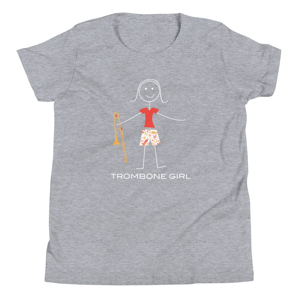 Youth Funny Girls Trombone Tshirt Girl Music Gifts Etsy