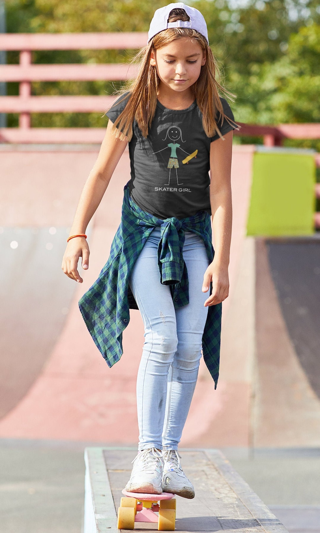 Camiseta divertida de skate para niñas y jóvenes, regalos