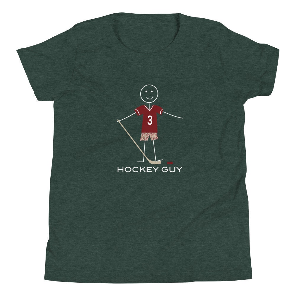 Youth Funny Boys Hockey T-shirt, Ice Hockey Gifts - Hockey