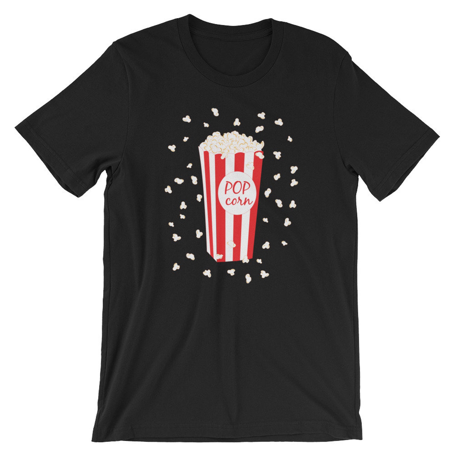 Fun Popcorn TShirt Popped Popcorn Tee Food Porn Popcorn Etsy