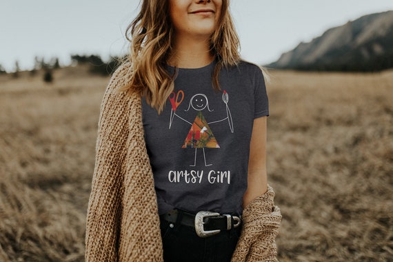 Funny Artsy T-Shirt For Girls, Artist Gifts For Women Funny Artsy T-Shirt For Girls, Artist Gifts For Women