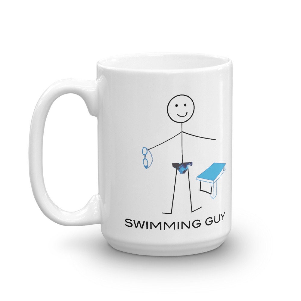 Funny Swimming Mug Men Swimmer Gifts Boys Swimming Coffee Etsy
