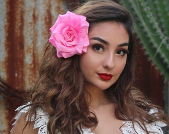 mexican flower hair clips