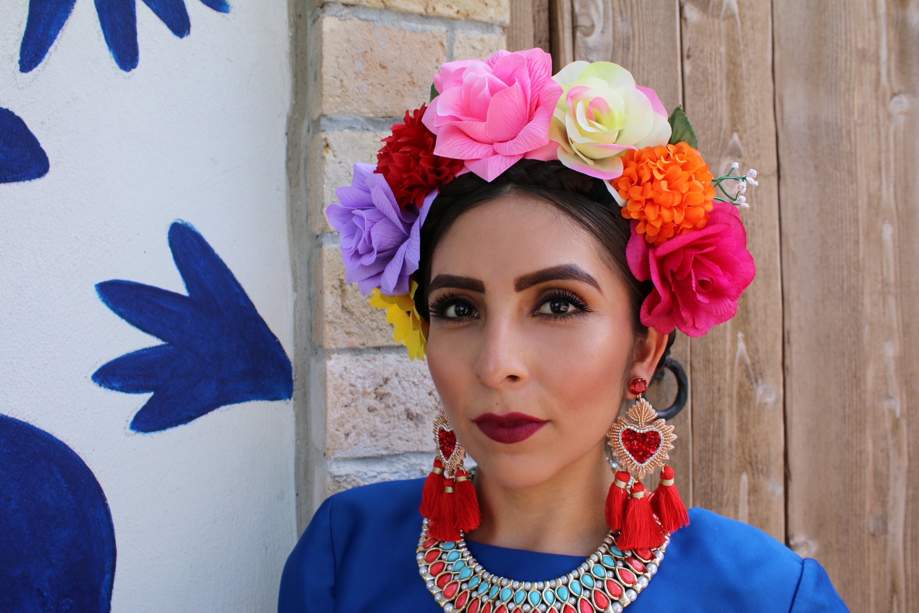 Flower Crown Headband (mexican Gift Bride Bridal Wedding Bohemian