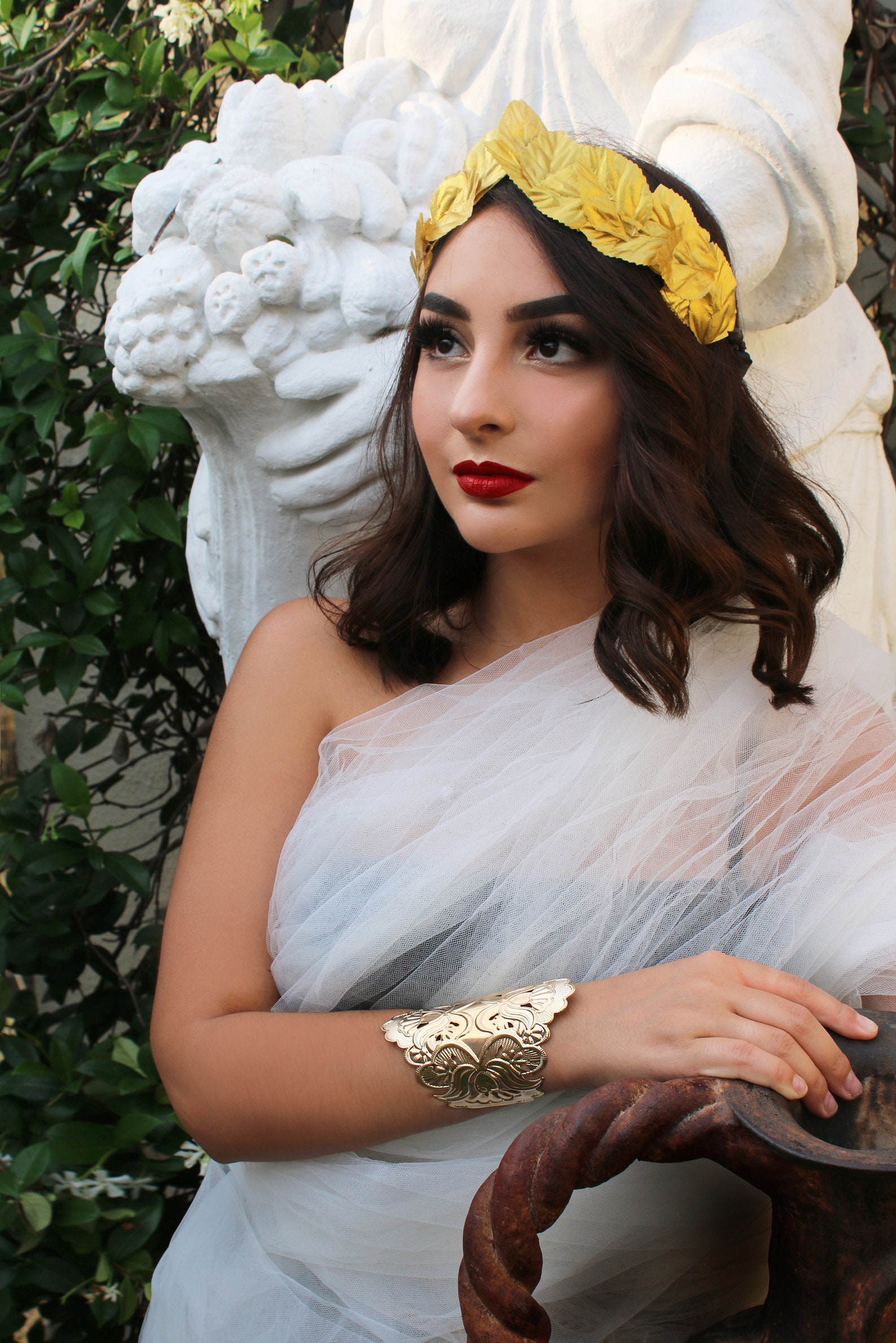 Gold Leaf Headpiece leaves Headband Julius Caesar Costume Etsy