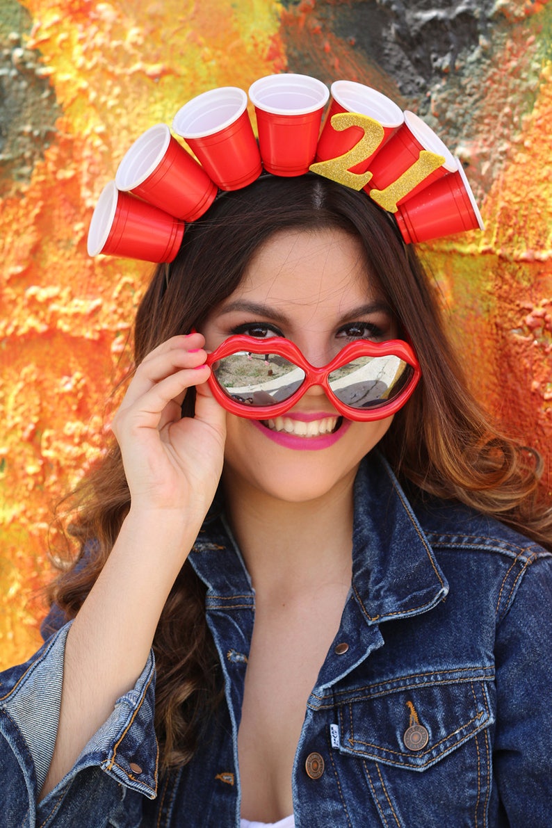Solo Shot Glass Headband 21st Birthday birthday Party Crown Etsy