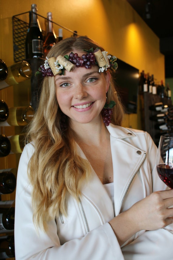 Wine Cork Crown (wine Headband Food Wine Festival Nappa  display picture 3