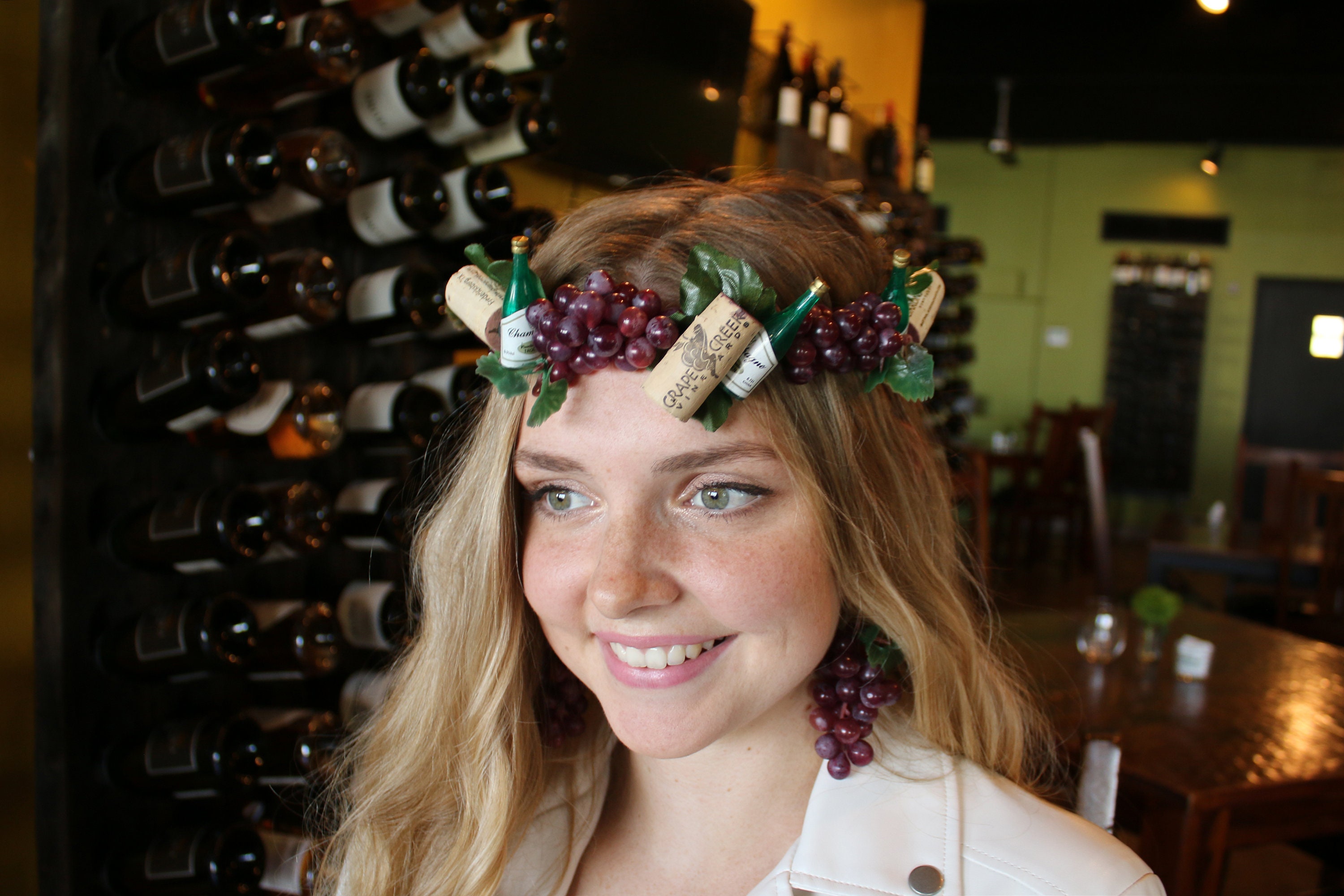 Custom Wine Cork Headbands/ Tiaras Wine Cork Crown (wine Headband Food and Wine Festival Nappa  main image 4