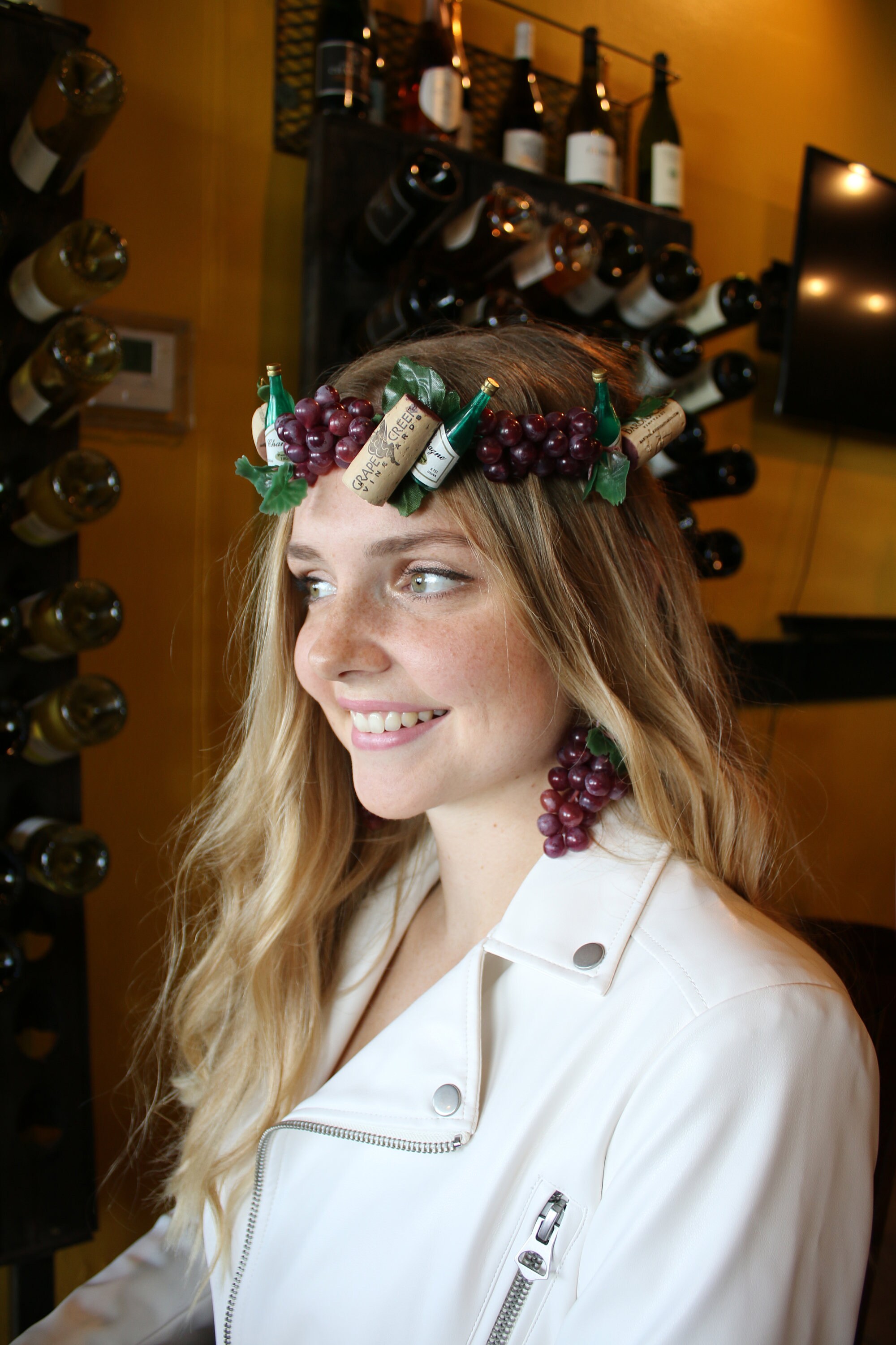 Custom Wine Cork Headbands/ Tiaras Wine Cork Crown (wine Headband Food and Wine Festival Nappa  main image 2