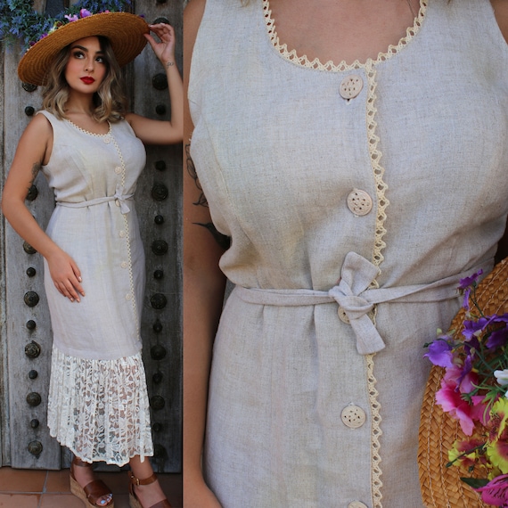 Vintage Dress (Spring Dress Vintage Lace Dress Sho