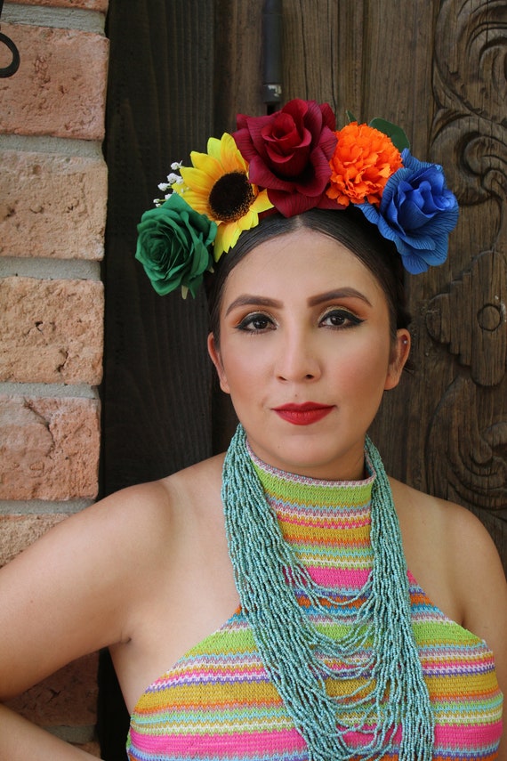 Flower Crown Headband (mexican Gift Bride Bridal Wedding  display picture 2