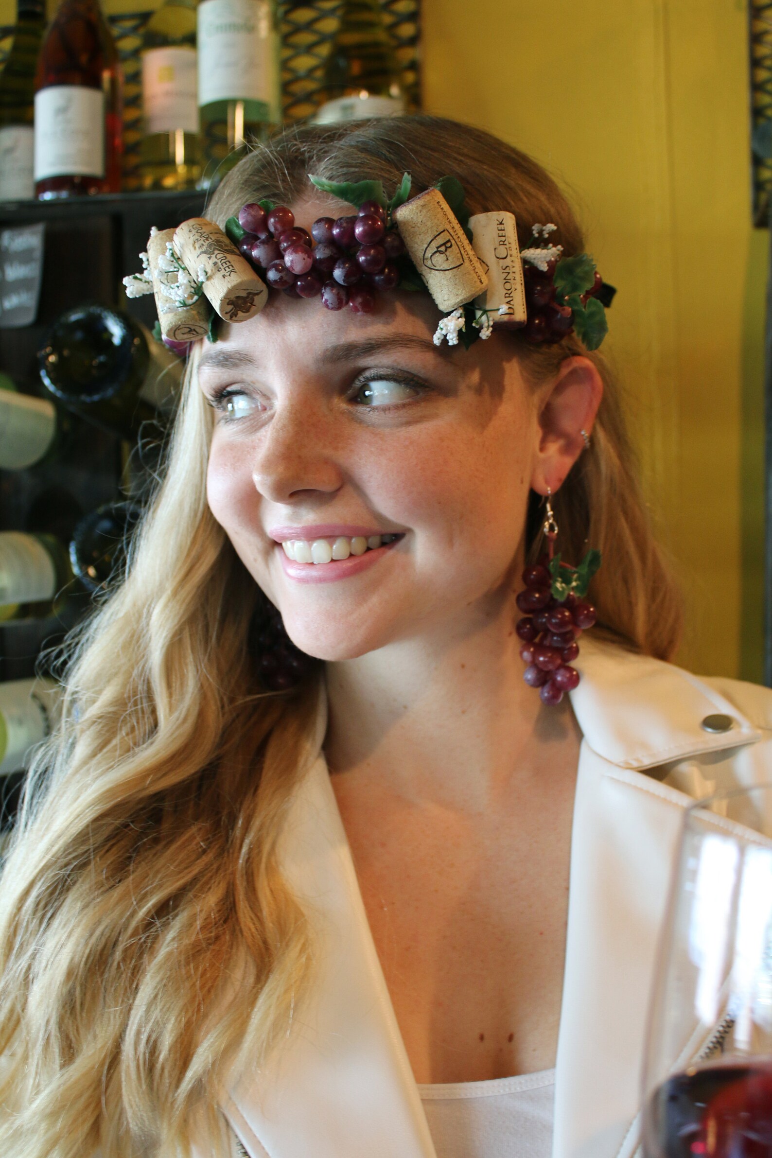Wine Cork Crown wine Headband Food Wine Festival Nappa Etsy