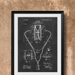 Retro 1903 Stethoscope, Vintage Art Print Poster, Patent Illustration, Wall Art, Home Decor, Hospital, Nurse Gift, Medical, Doctor Gift 387