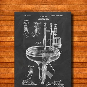 Rétro 1899 &quot;Spittoon&quot; Vintage Patent Illustration, Art Print Poster, Wall Art, Home Decor, Dental, Medical, Clinic, Dentist, Gift 413