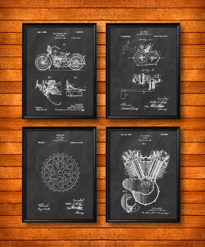 Harley Davidson Brown - Stampa Su Tela - Neibac Tele Moderne - Foto 5