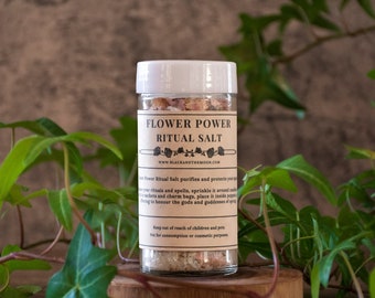 Ritual salt for home blessing, spell salt, gift for Wiccans