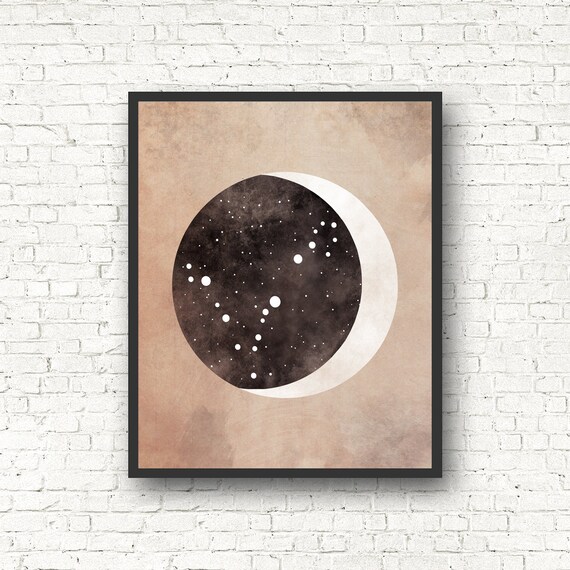 Aquarius Constellation Art Print Astrology Print Aquarius Print Zodiac Wall Art Astronomy Poster Night Sky Gold Zodiac Modern Print