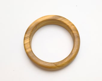 Olive wood kada bracelet