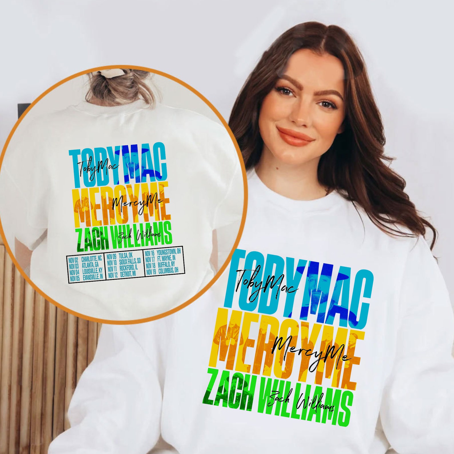 Tobymac Mercyme and Zach Williams 2023 Tour Png Mercyme Etsy
