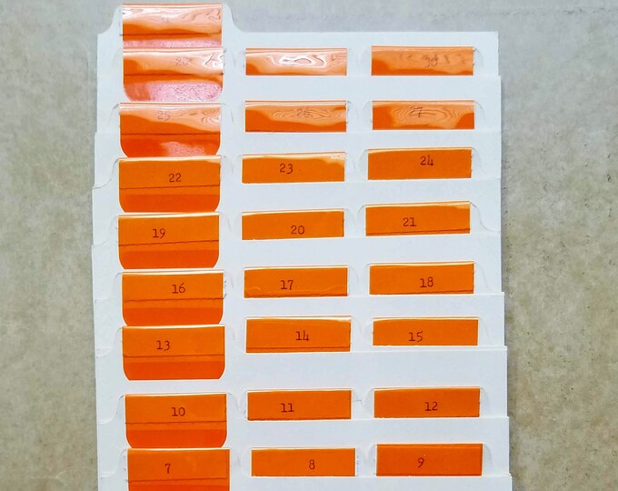 Vintage Numbered Index Card Dividers 3x5, 131 Etsy