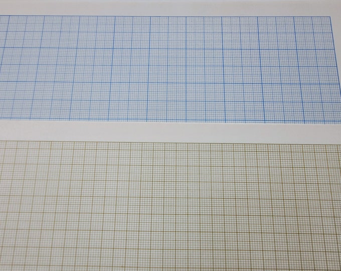 Vintage Codex Graph Paper, 11 X 17, 5 Green Grid Lines, 5 Blue Grid ...