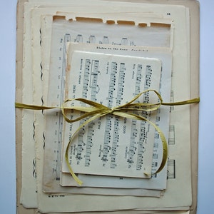 Vintage Music Paper Pack, 20 Pages